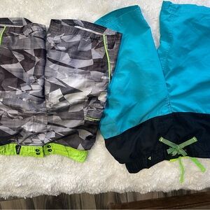 ZeroXposur Swim Trunks - Black and Gray